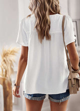 Embroidered Short Sleeve Blouse image 4