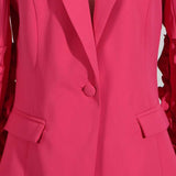 Notched Lapel One Button Women Suit image 6