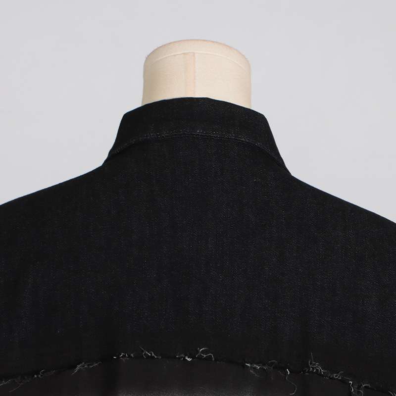 Deconstructed denim jacket image 3