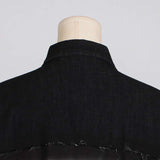 Deconstructed denim jacket image 3