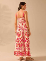 Floral Print Maxi Dress with Spaghetti Straps image 2