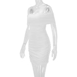 Off-Shoulder Ruched Mini Dress image 6