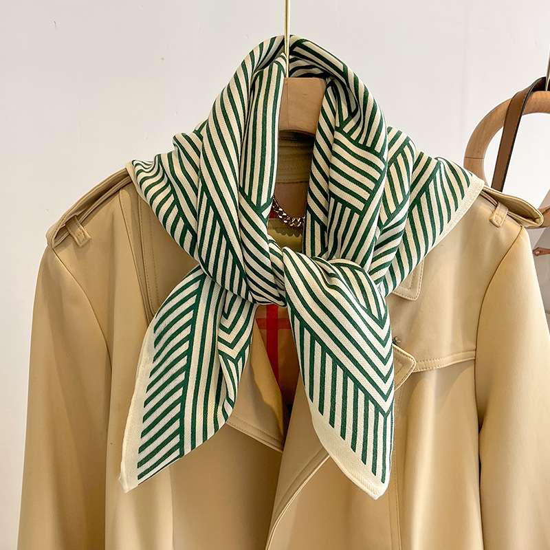 Striped Print Scarf Shawl Hijab for Women image 3