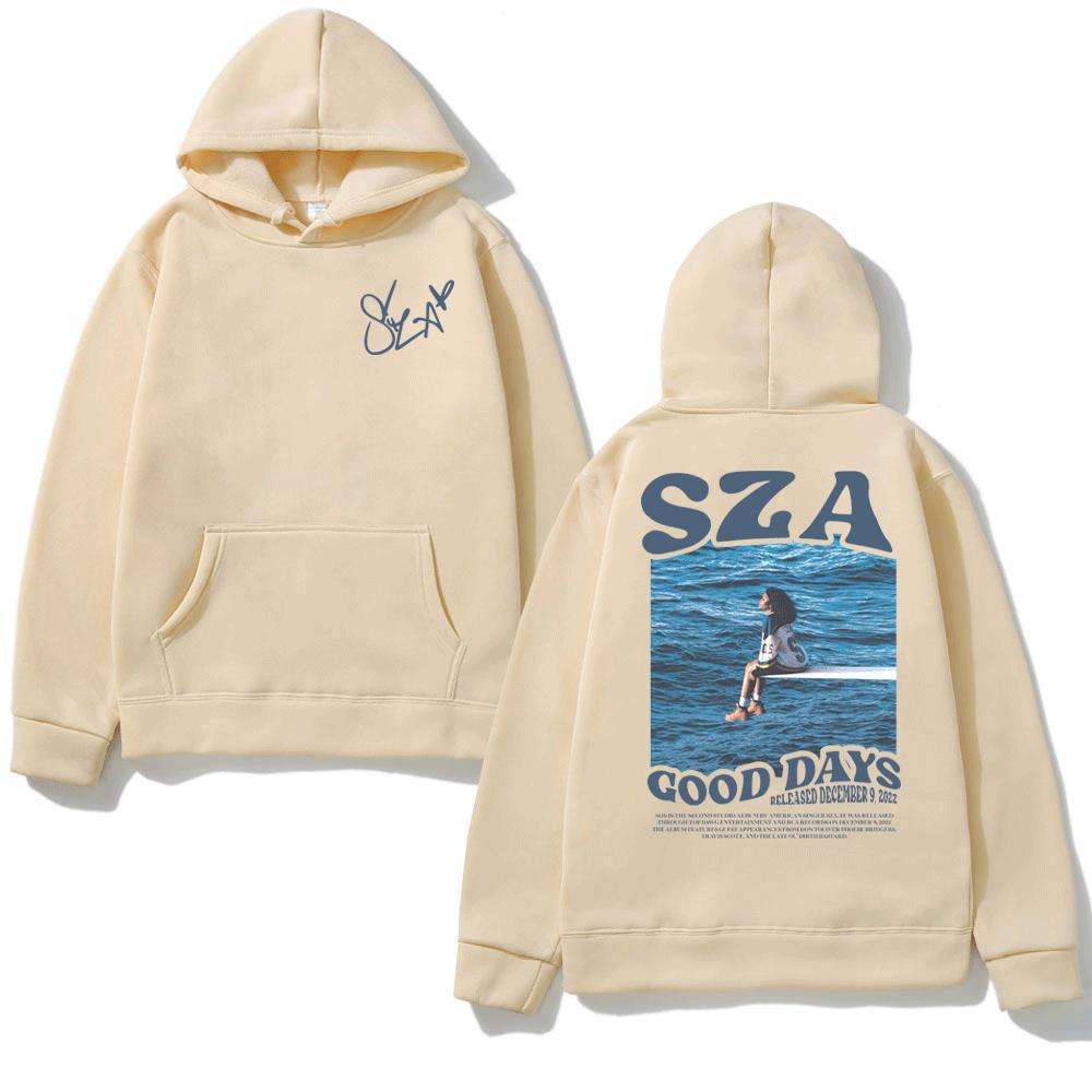 Good Days Pullover Sweatshirts Hoodie - M, Khaki image