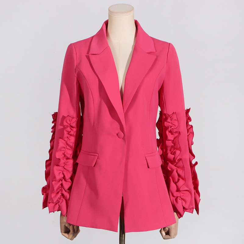Notched Lapel One Button Women Suit image 1