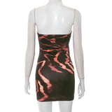 Strapless Animal Print Bodycon Dress image 4