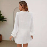 Button-Down Long Sleeve Beach Tunic image 4