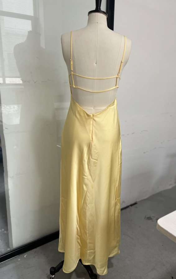 Elegant Maxi Dress with Spaghetti Straps image 4