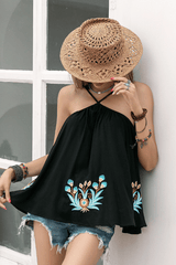 Floral Embroidery Cami Top image 3