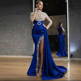 Prom Dress with Beaded Details and Ruffled Split image 1