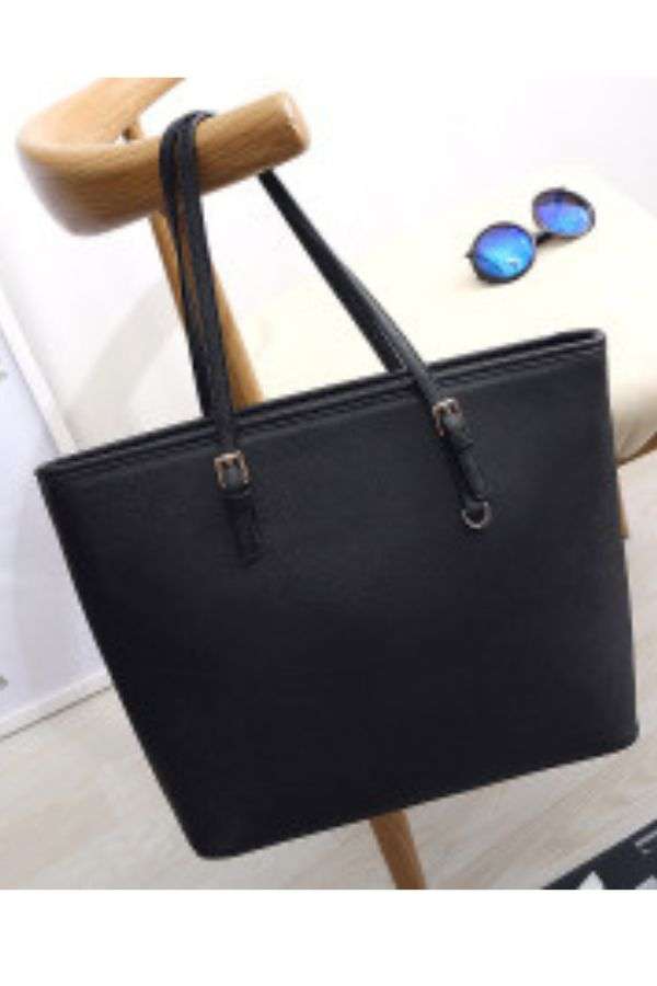 Classic Black Tote Bag image 0