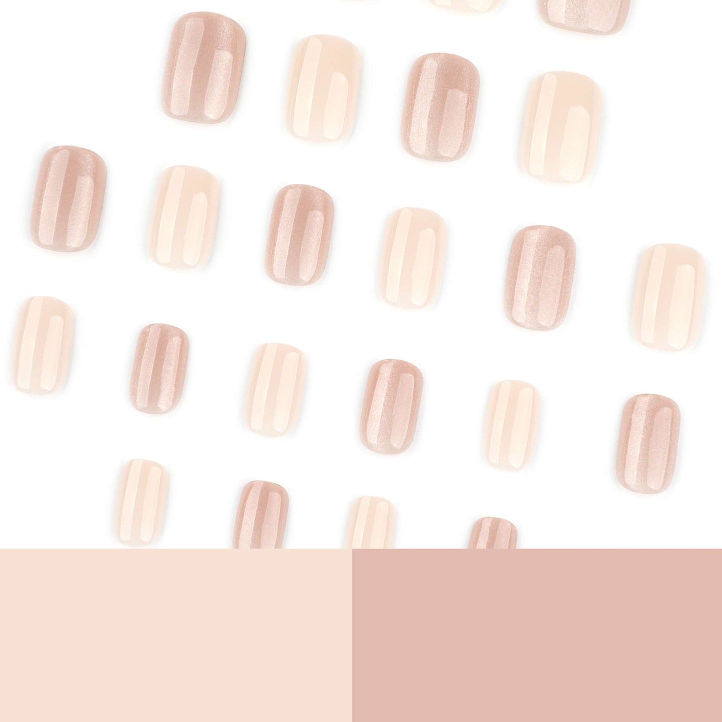 Elegant Glitter Short Acrylic Nails image 5