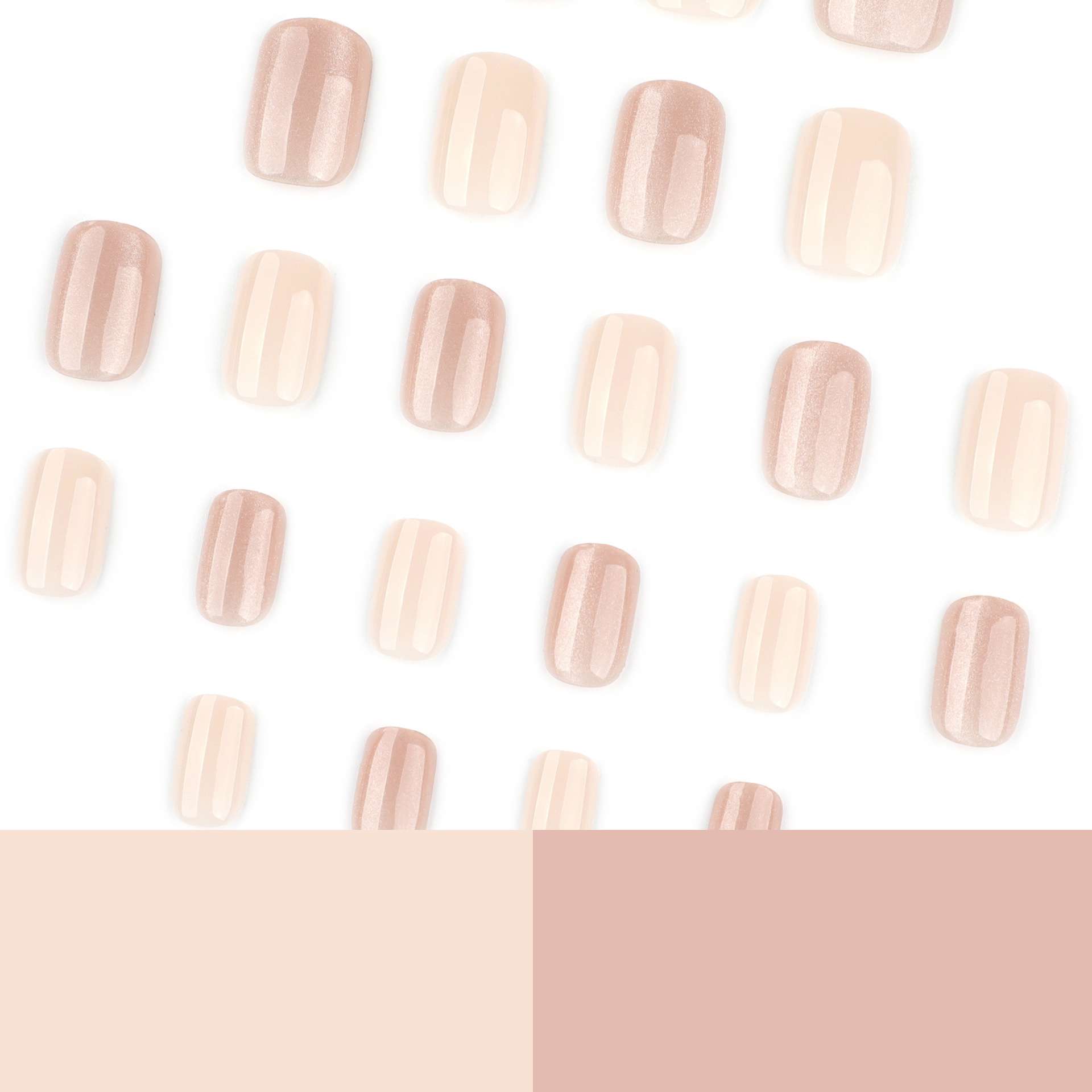 Elegant Glitter Short Acrylic Nails image 5