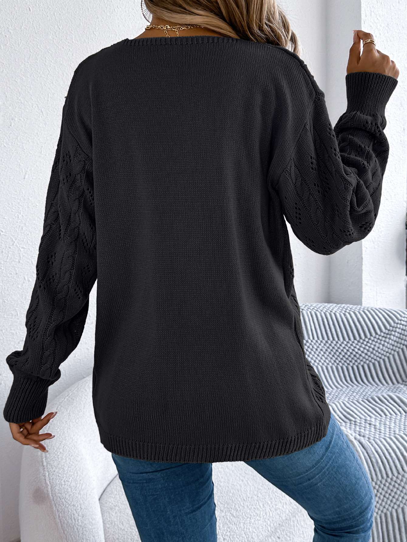 Knit Sweater Cardigan image 6