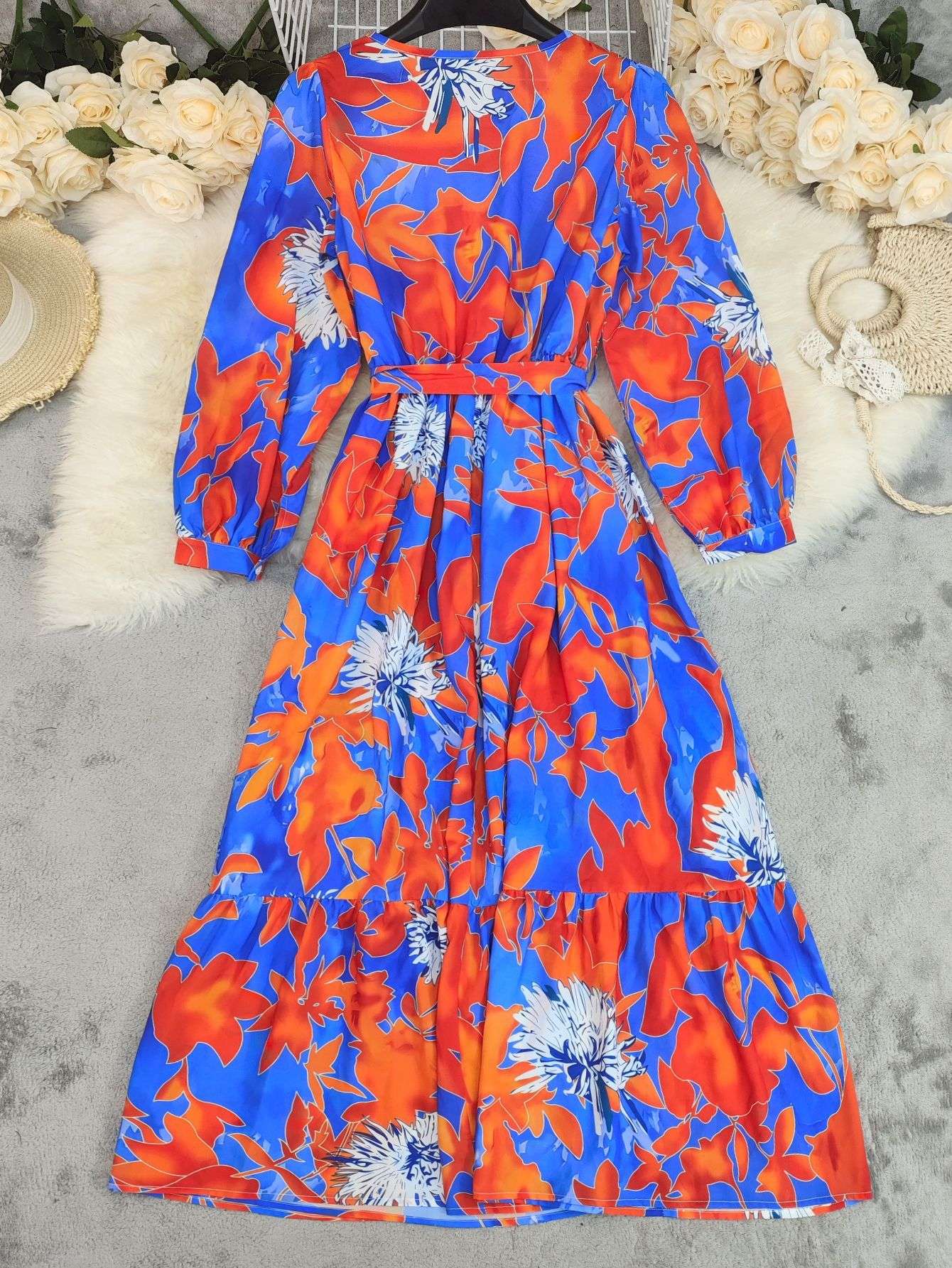 Vibrant Floral Maxi Dress image 7