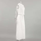 Elegant White Two-Piece Summer Outfit image 4