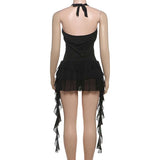 Ruffled Tiered Dress with Deep V Neckline image 6