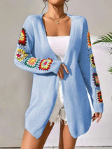 Cardigan with front placket image 2