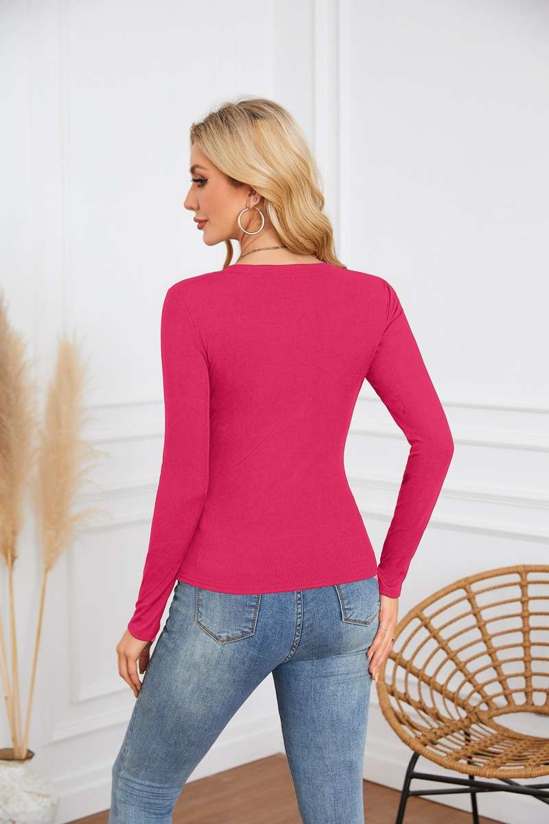 Solid Deep U Neckline Top image 5
