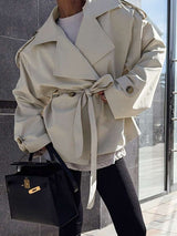 Oversized Trench Coat with Belt image 2