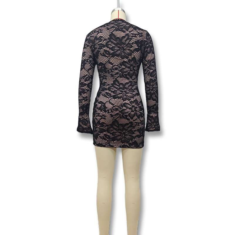 Luxury Long Sleeve Lacy Dress image 4