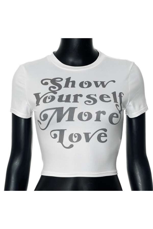 Love Yourself Crop Tee image 3