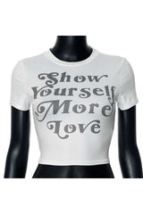 Love Yourself Crop Tee image 3