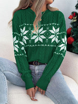 Festive Snowflake Fair Isle Sweater image 1