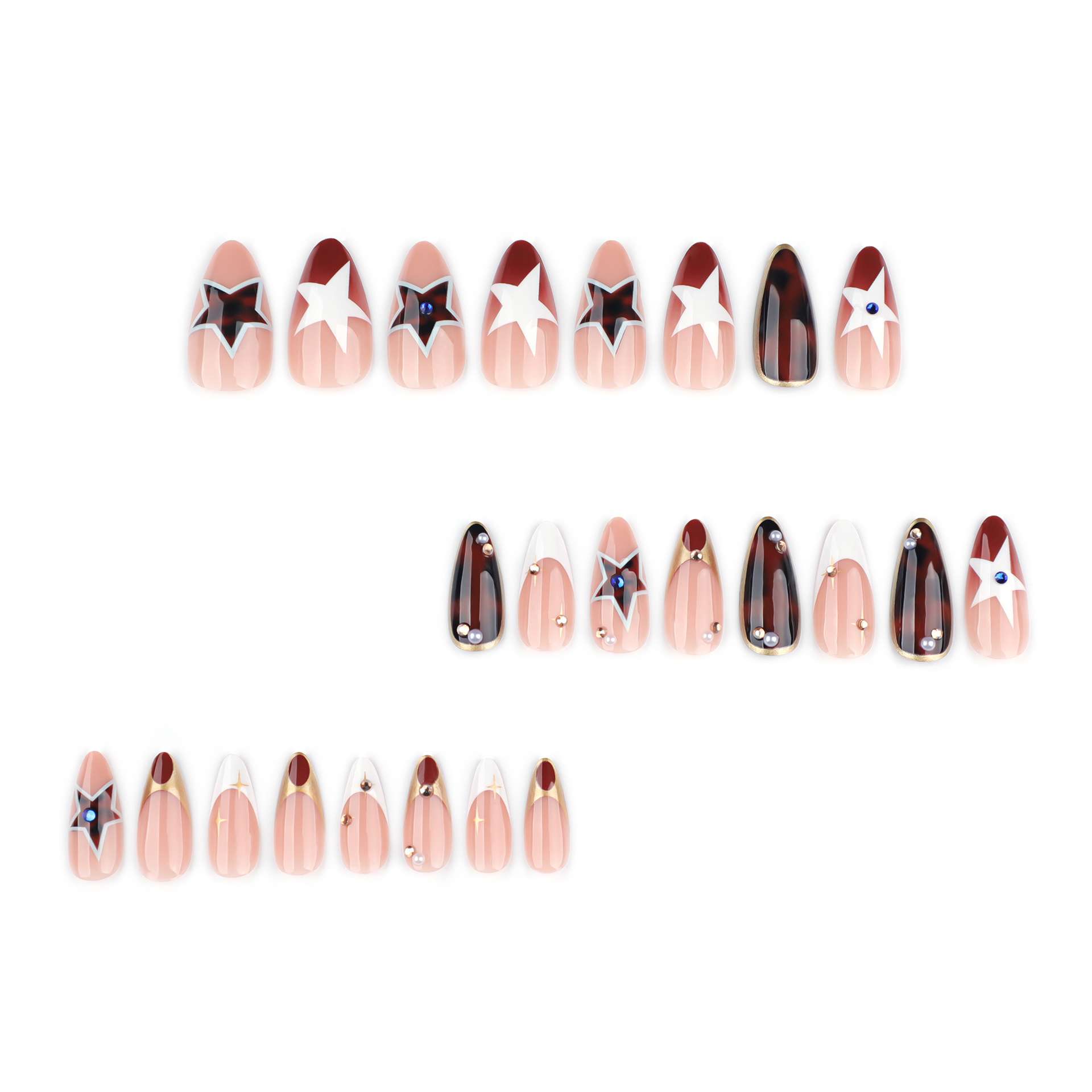 Tortoise and Star Themed Nail Art image 3