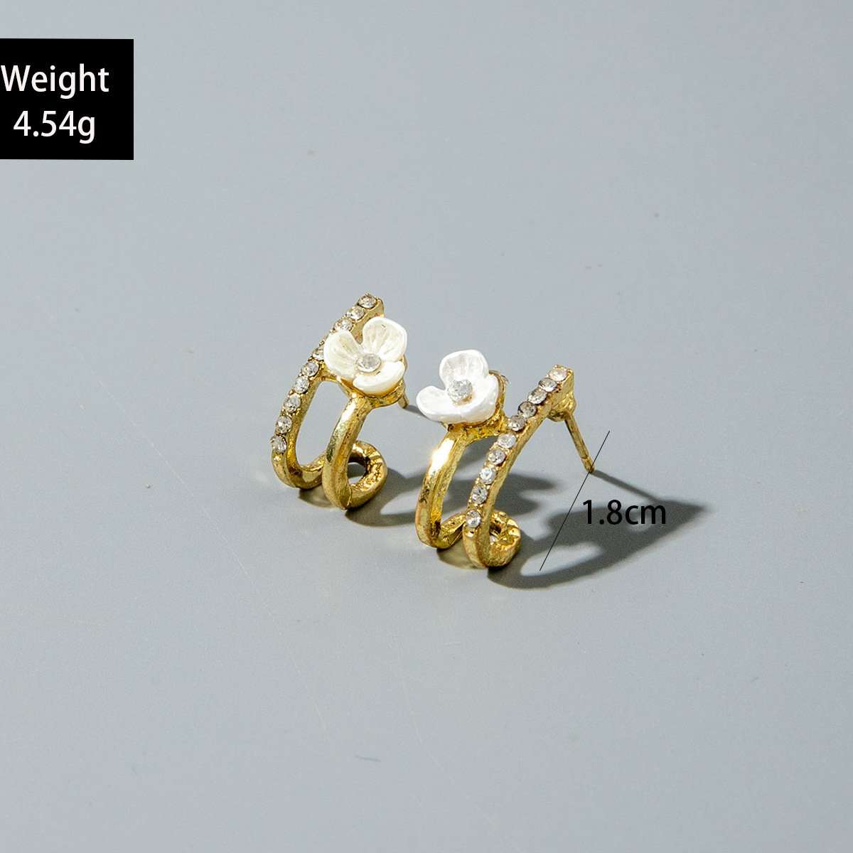 Floral Hoop Earrings image 1