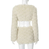 Faux Fur Cardigan &amp; Skirt Set image 4