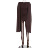 Elegant Sheer Jumpsuit with Caped Sleeves image 3