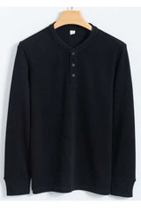 Henley Neck Cotton T-shirt image 1