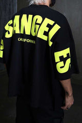 Oversized T-Shirt with Neon Print image 1