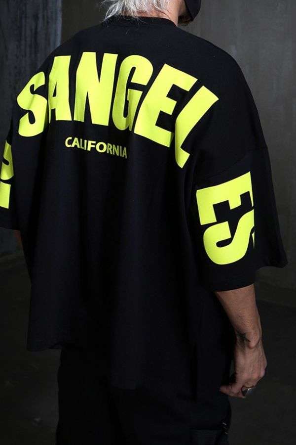 Oversized T-Shirt with Neon Print image 1
