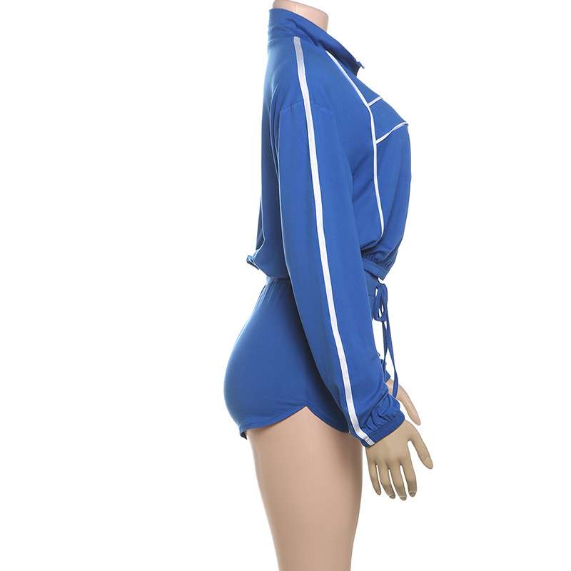 Athletic Tracksuit Set with White Piping image 3