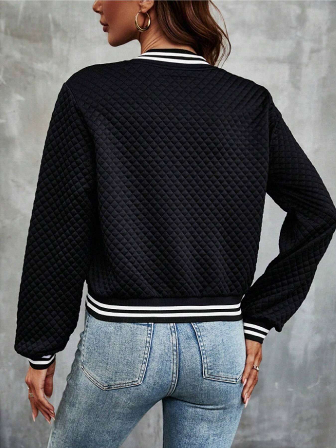 Luxxy Quilted Bomber Jacket image 3