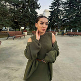 Bodycon Dress & Cardigan Set image 6