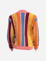 Colorful Striped Knit Cardigan Jacket image 4