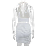 Halter Neck Crop Top & Mini Skirt Set image 7