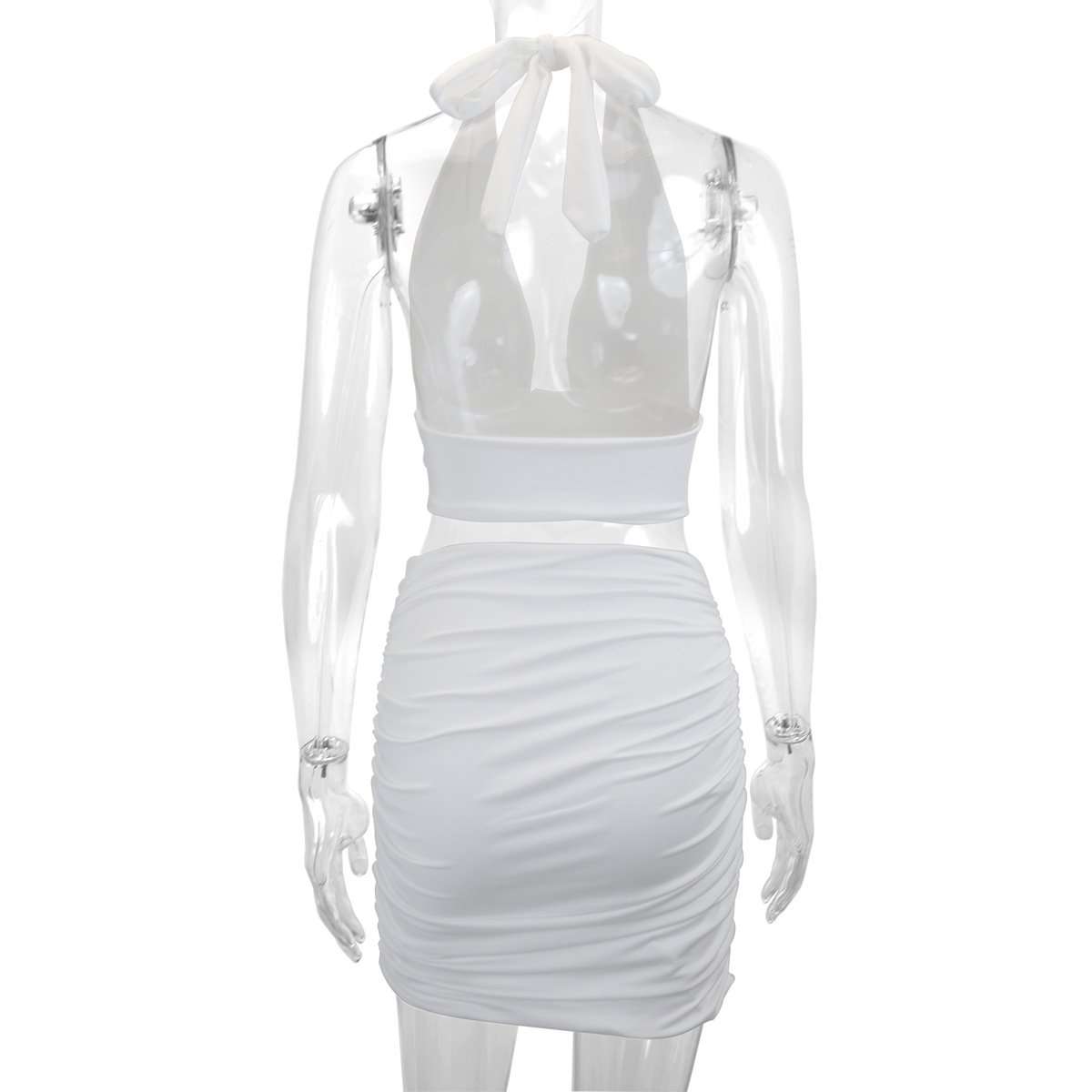 Halter Neck Crop Top & Mini Skirt Set image 7