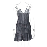 Sultry Cutout Ruffle Mini Dress image 4