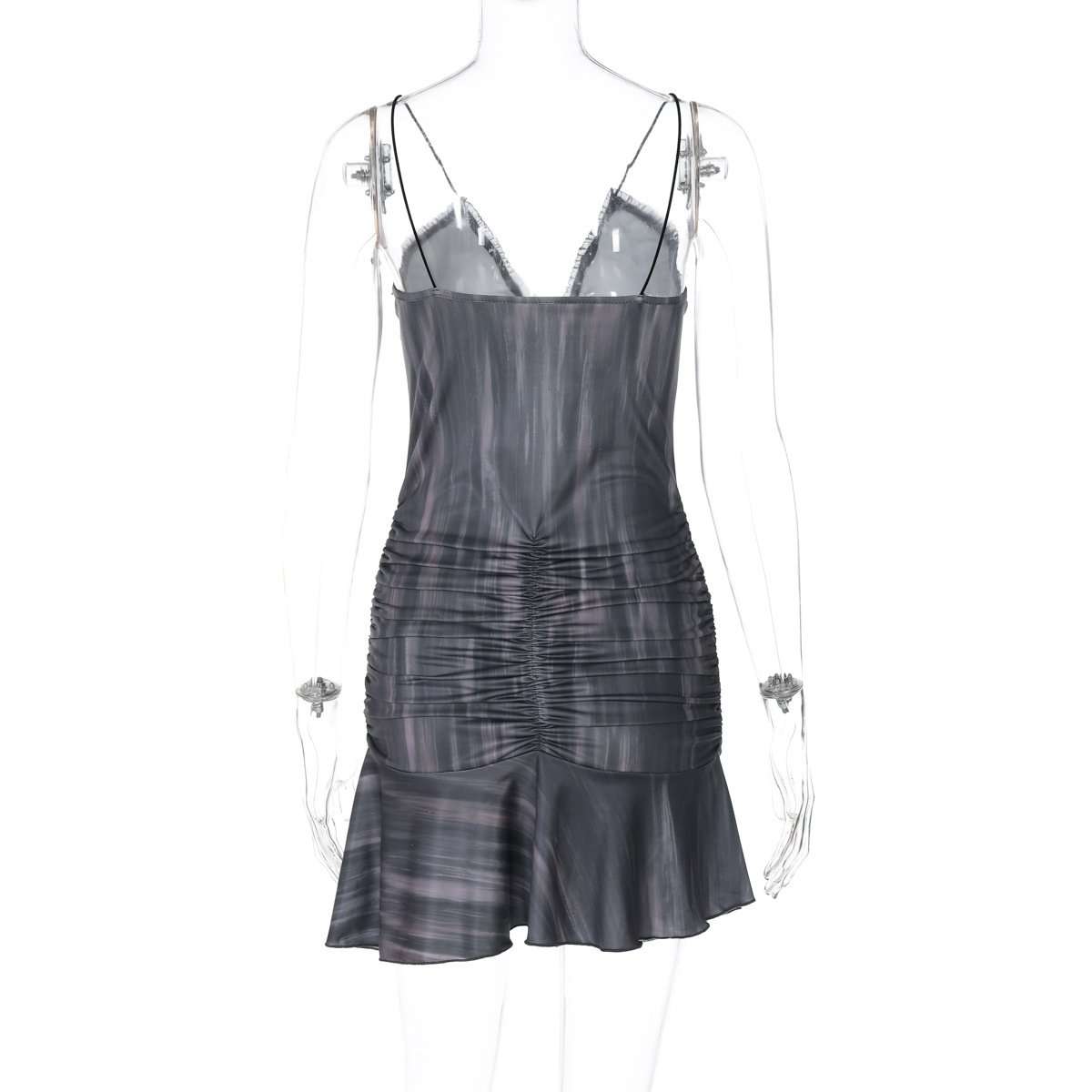 Sultry Cutout Ruffle Mini Dress image 4