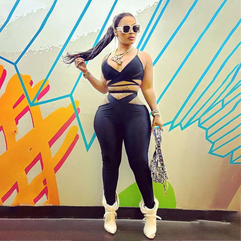 Cut-Out Wrap Top & Pants Set image 1