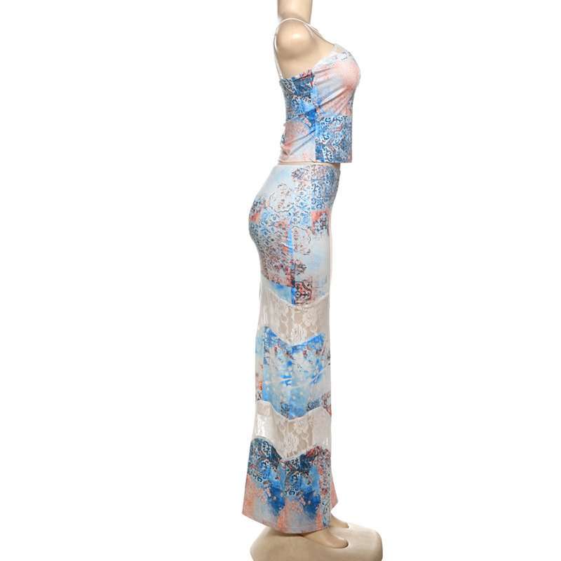 Floral Tube Top & Maxi Skirt Set image 3