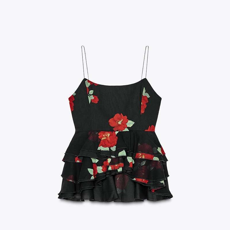 Floral Tiered Ruffle Tank Top & Maxi Skirt image 3