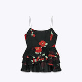 Floral Tiered Ruffle Tank Top & Maxi Skirt image 3