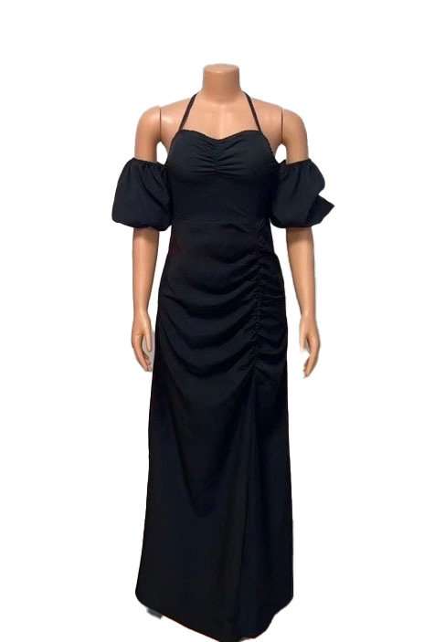 Puff sleeves off shoulder Dress image 3