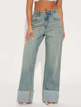 High-Waisted Wide Leg Vintage Jeans image 4
