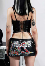 Edgy Print Faux Leather Two-Piece Set image 3